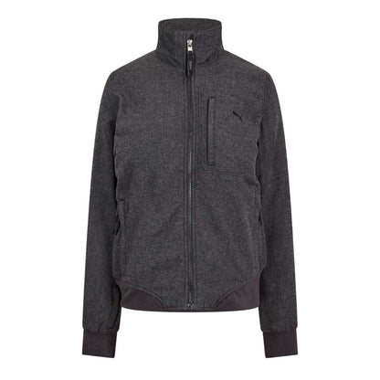 Black - Front - Puma Womens-Ladies Textured Bomber Jacket