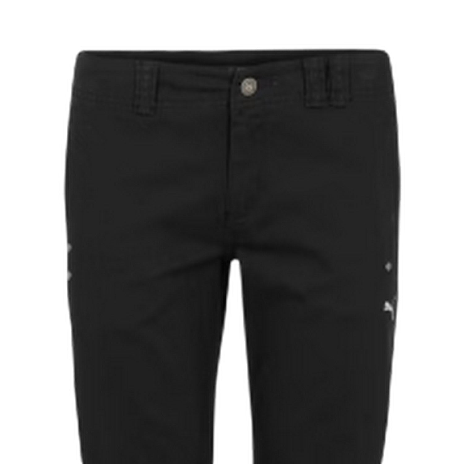Black - Side - Puma Womens-Ladies Woven Jogging Bottoms