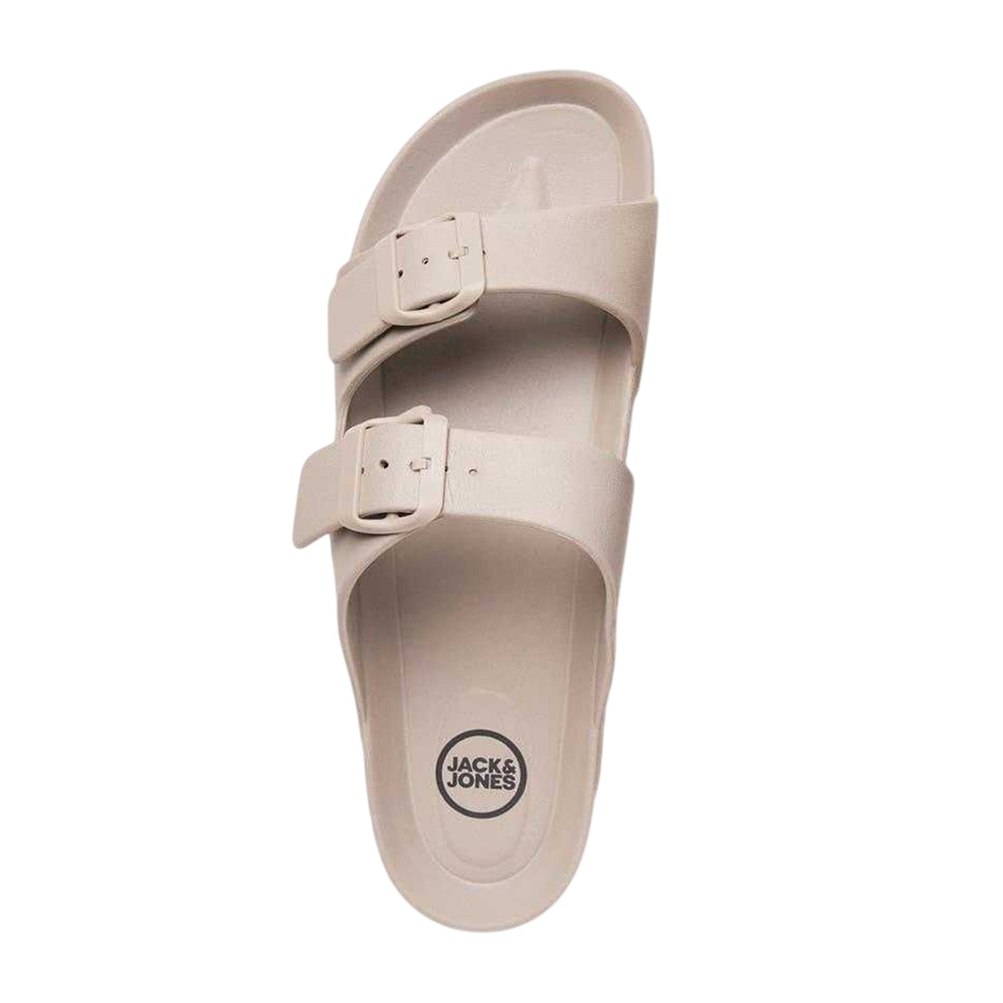 Taupe - Back - Jack And Jones Mens Pisa Casual Slides