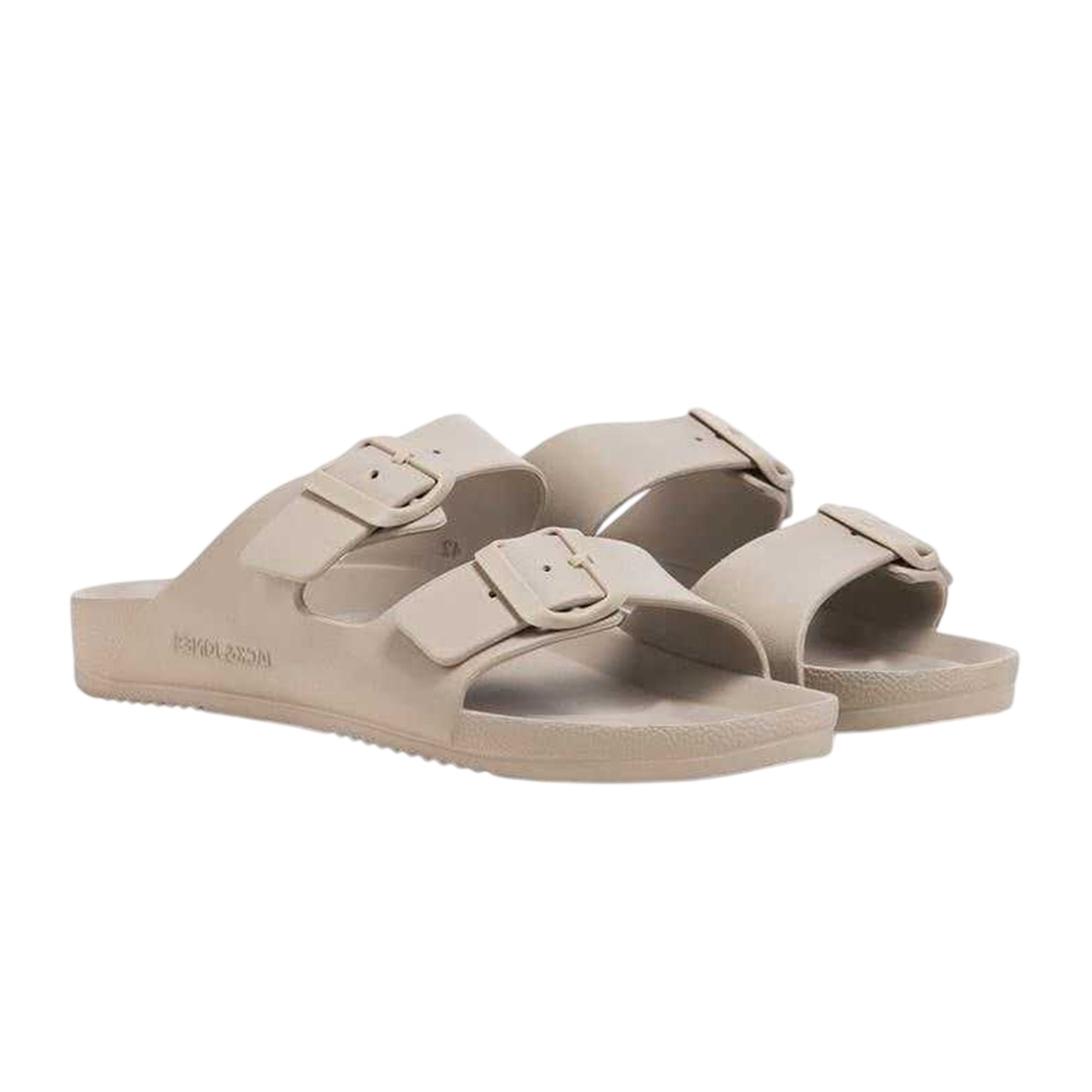 Taupe - Side - Jack And Jones Mens Pisa Casual Slides
