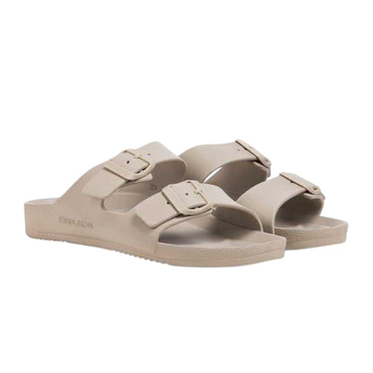 Taupe - Side - Jack And Jones Mens Pisa Casual Slides