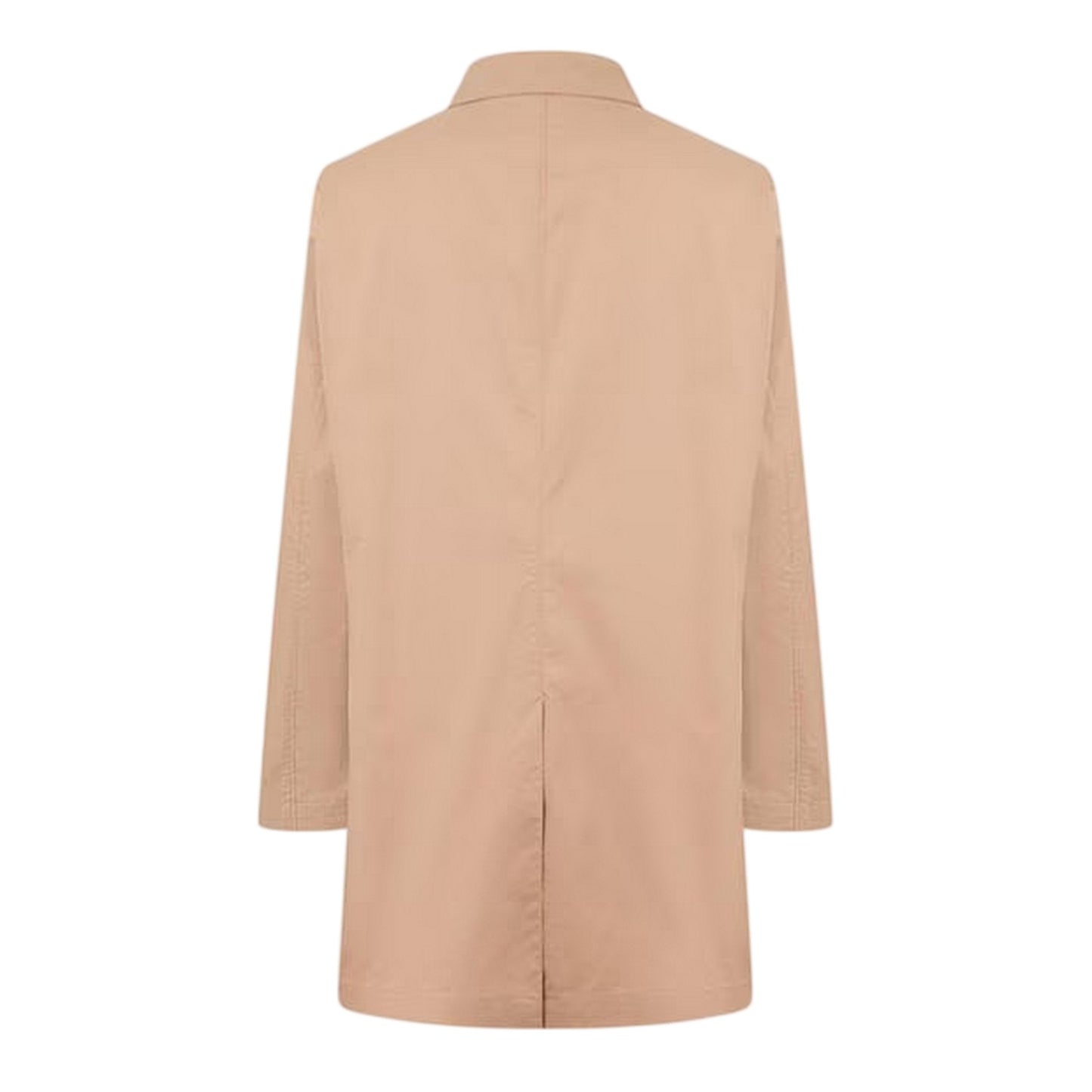 Medium Beige - Back - Boss Mens P-Jared Point Collar Overcoat