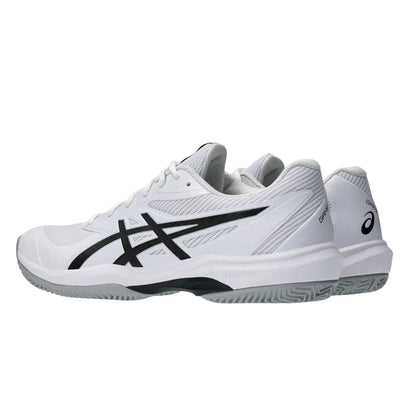 White-Black - Back - Asics Mens FF Clay-OC Tennis Shoes