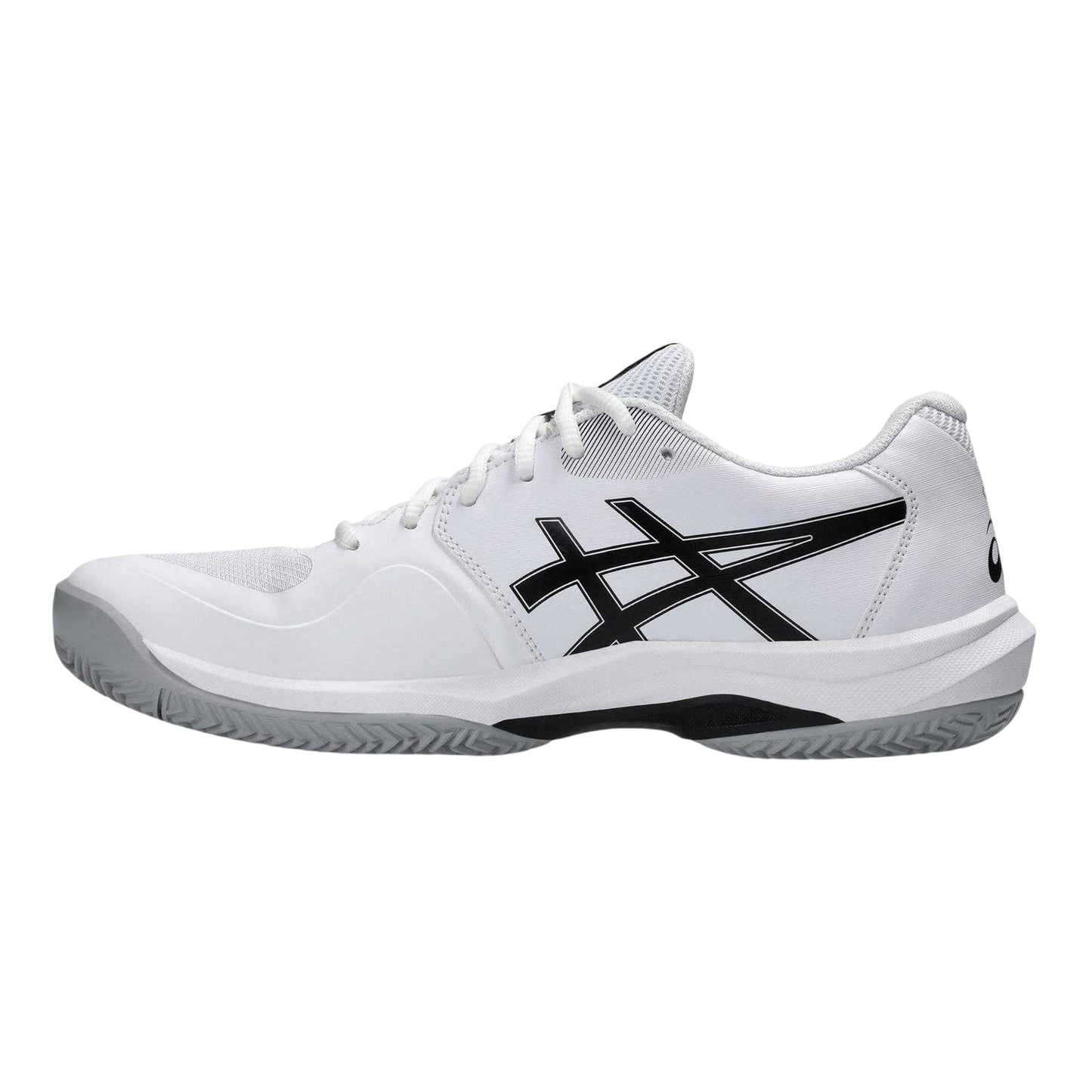 White-Black - Side - Asics Mens FF Clay-OC Tennis Shoes