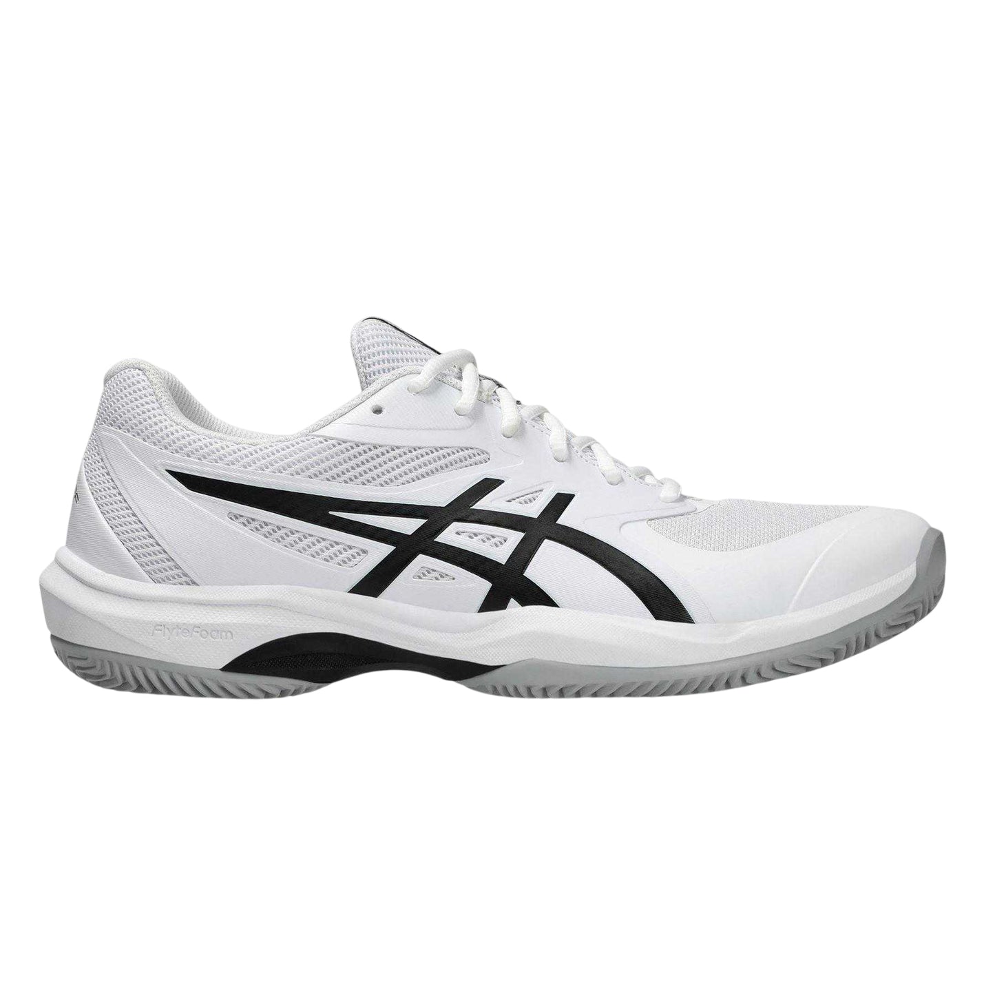 White-Black - Front - Asics Mens FF Clay-OC Tennis Shoes