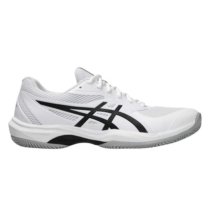 White-Black - Front - Asics Mens FF Clay-OC Tennis Shoes