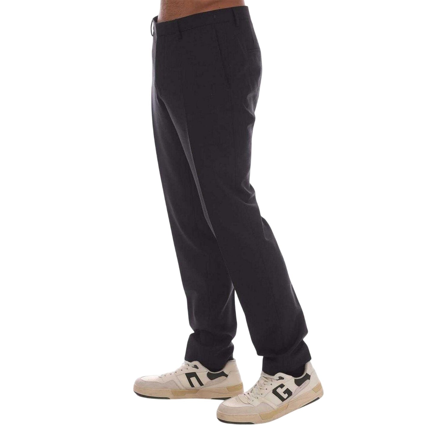 Charcoal - Side - Hugo Mens Slim Trousers