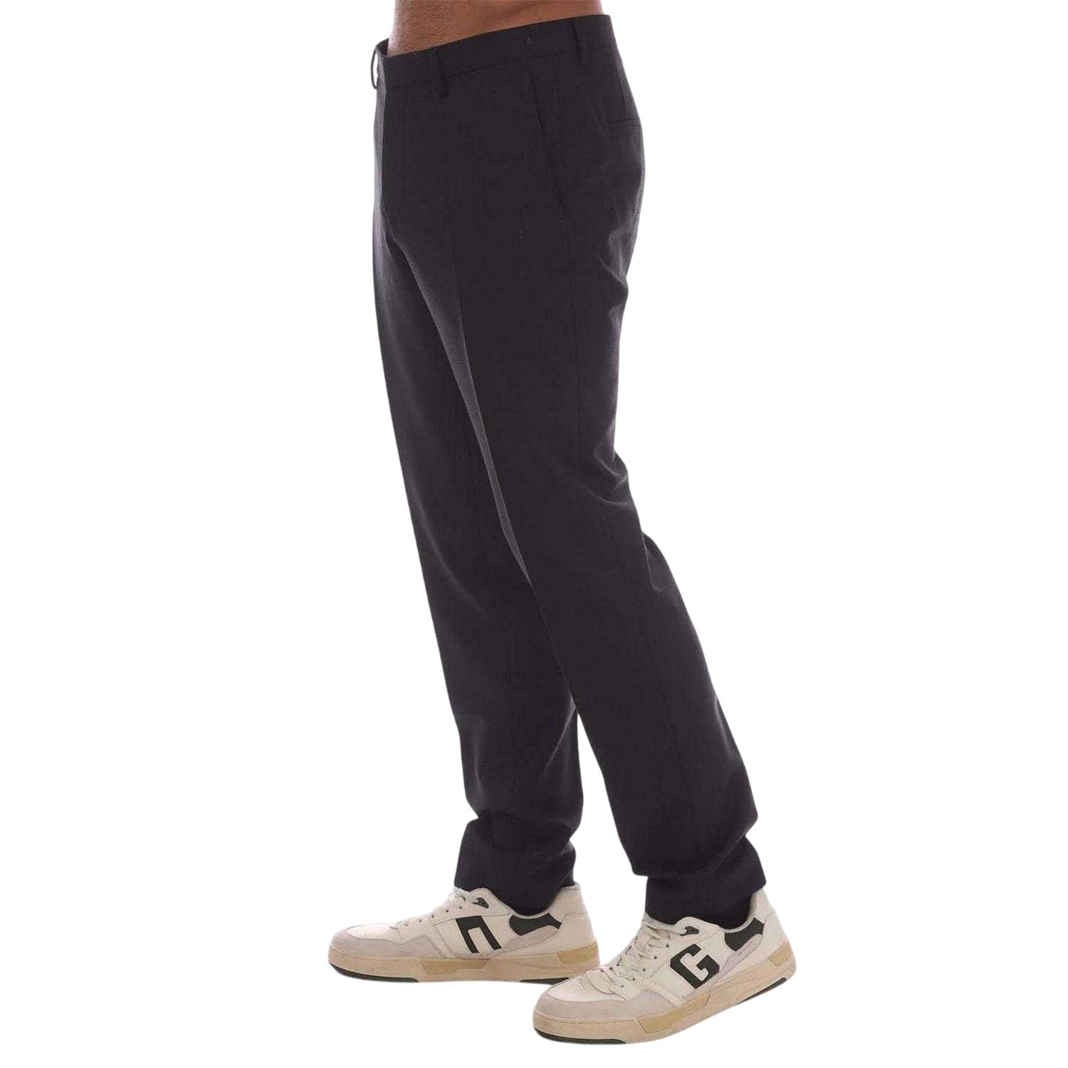 Charcoal - Side - Hugo Mens Slim Trousers