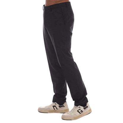 Charcoal - Side - Hugo Mens Slim Trousers