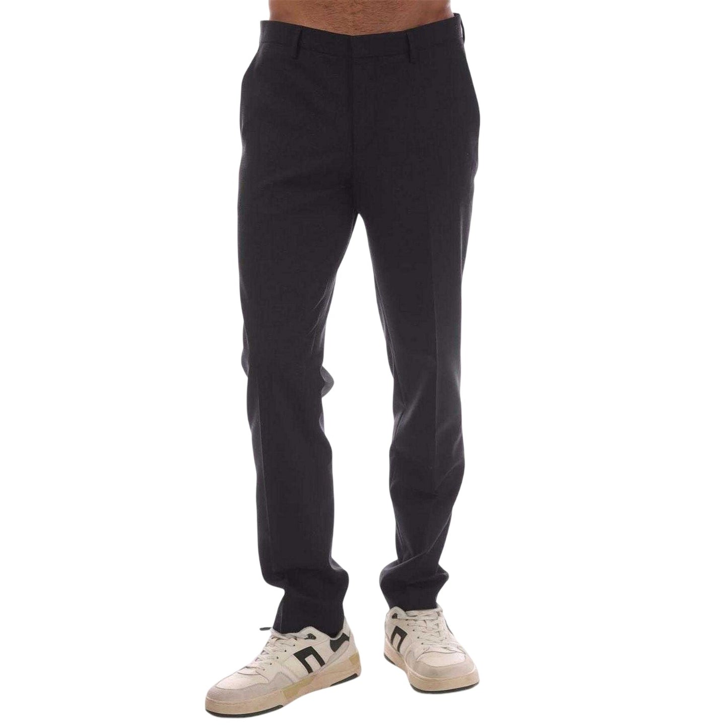 Charcoal - Front - Hugo Mens Slim Trousers
