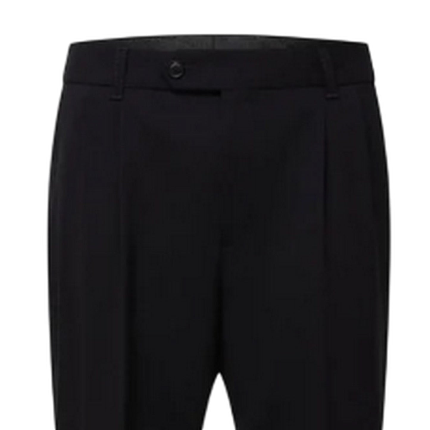 Dark Blue - Side - Boss Mens Perin Virgin Wool Tapered Trousers