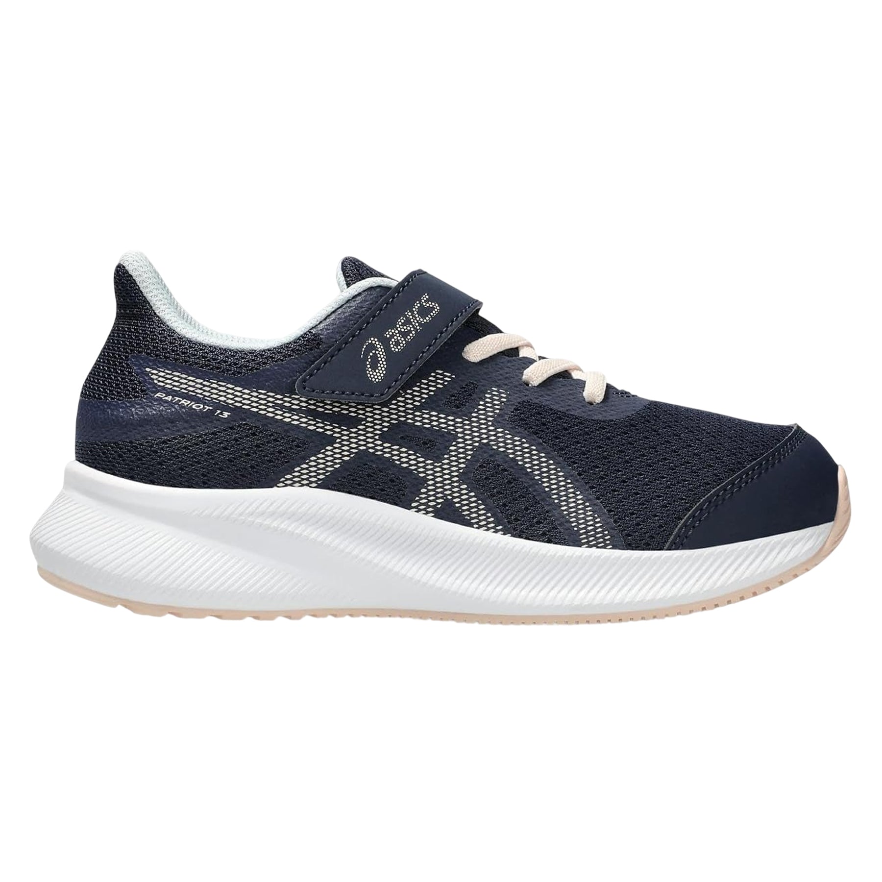 Midnight-Pink - Front - Asics Childrens-Kids Patriot Lace Up Trainers