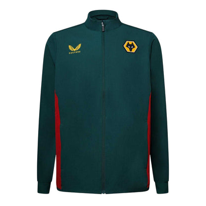Botanical Garden-Red - Front - Castore Mens Wolverhampton Wanderers FC Anorak