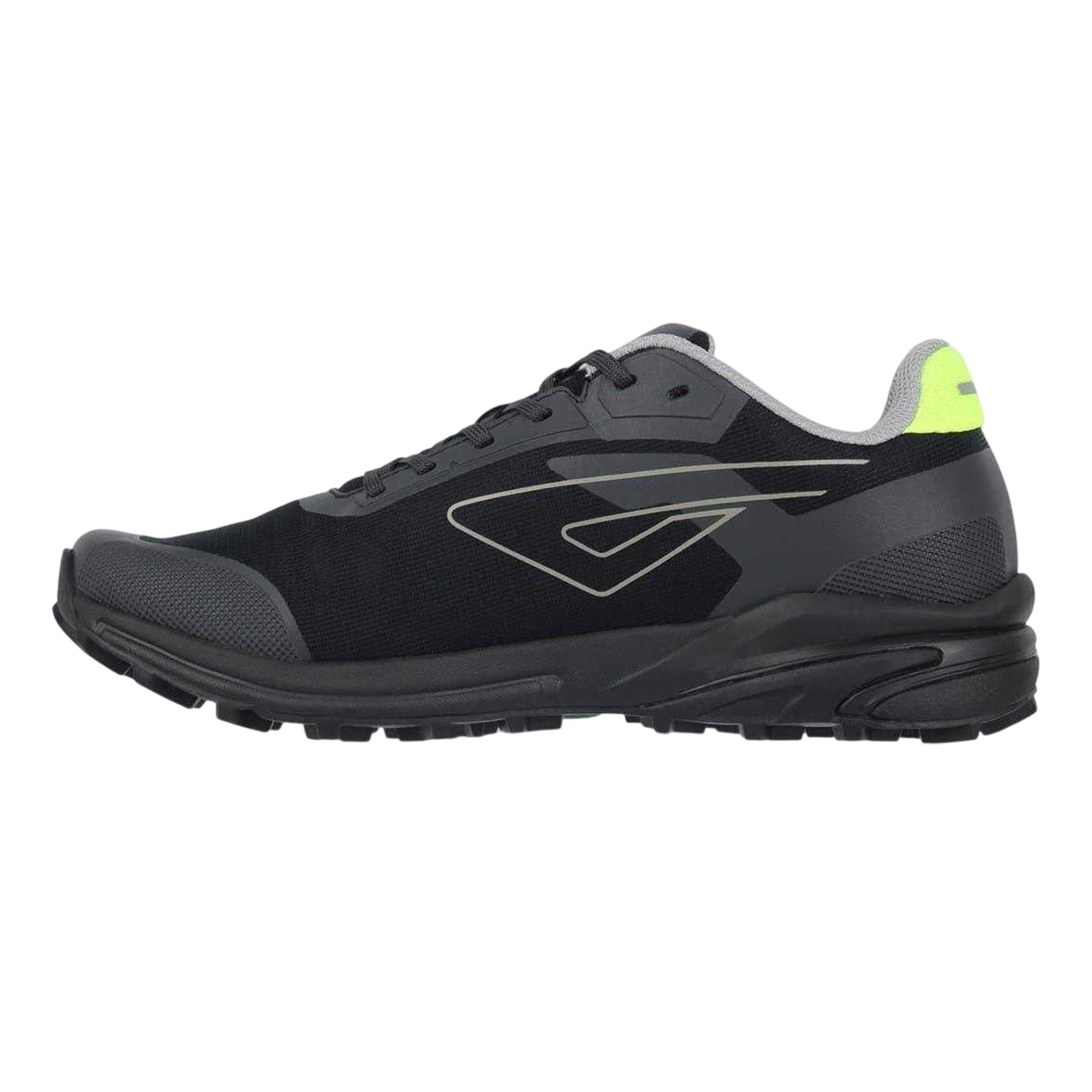 Black-Lime - Side - Karrimor Mens Verge Trail Trainers