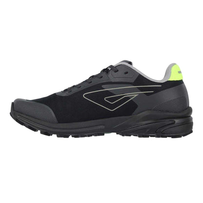 Black-Lime - Side - Karrimor Mens Verge Trail Trainers
