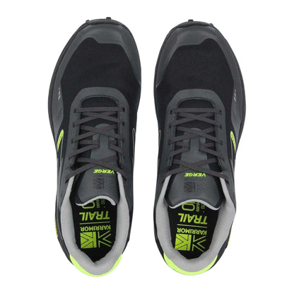 Black-Lime - Lifestyle - Karrimor Mens Verge Trail Trainers