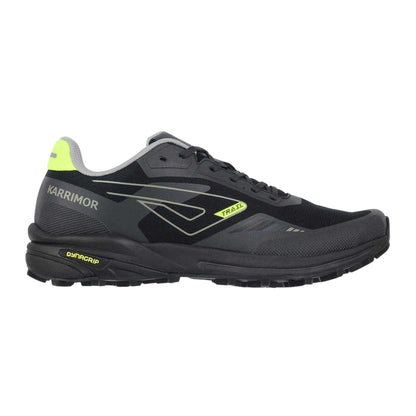 Black-Lime - Front - Karrimor Mens Verge Trail Trainers