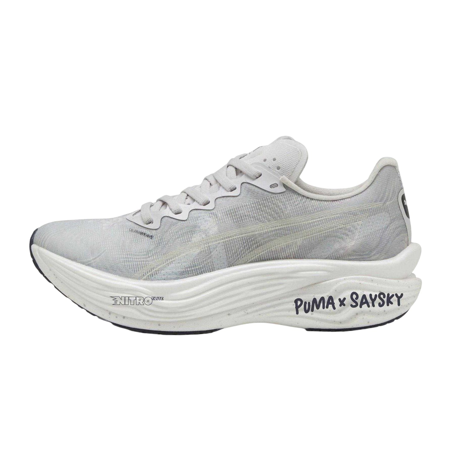 Cool Light Grey - Back - Puma Womens-Ladies Deviate Nitro Elite 3 Saysky Running Shoes
