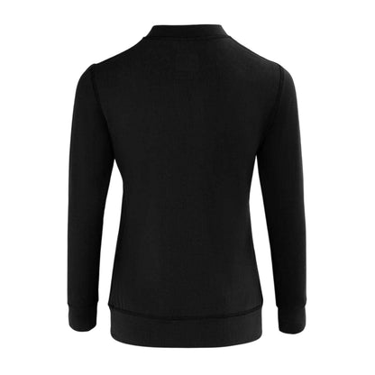Black - Back - Nevica Womens-Ladies Meribel Thermal Base Layer Top