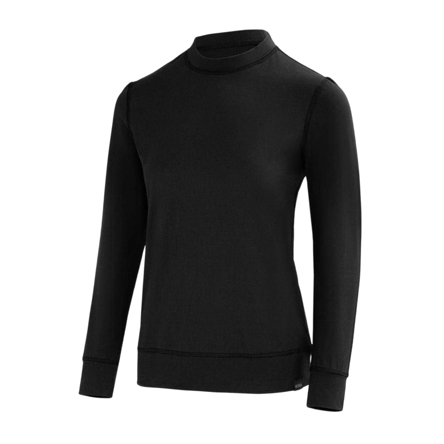 Black - Side - Nevica Womens-Ladies Meribel Thermal Base Layer Top