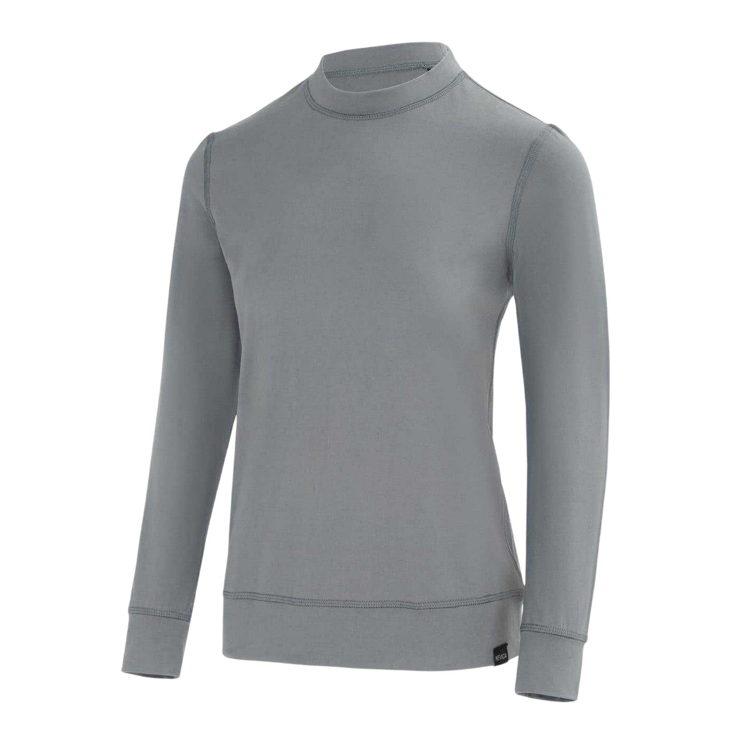 Grey - Side - Nevica Womens-Ladies Meribel Thermal Base Layer Top