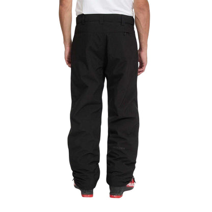 Black - Back - Spyder Mens Wide Leg Salopettes