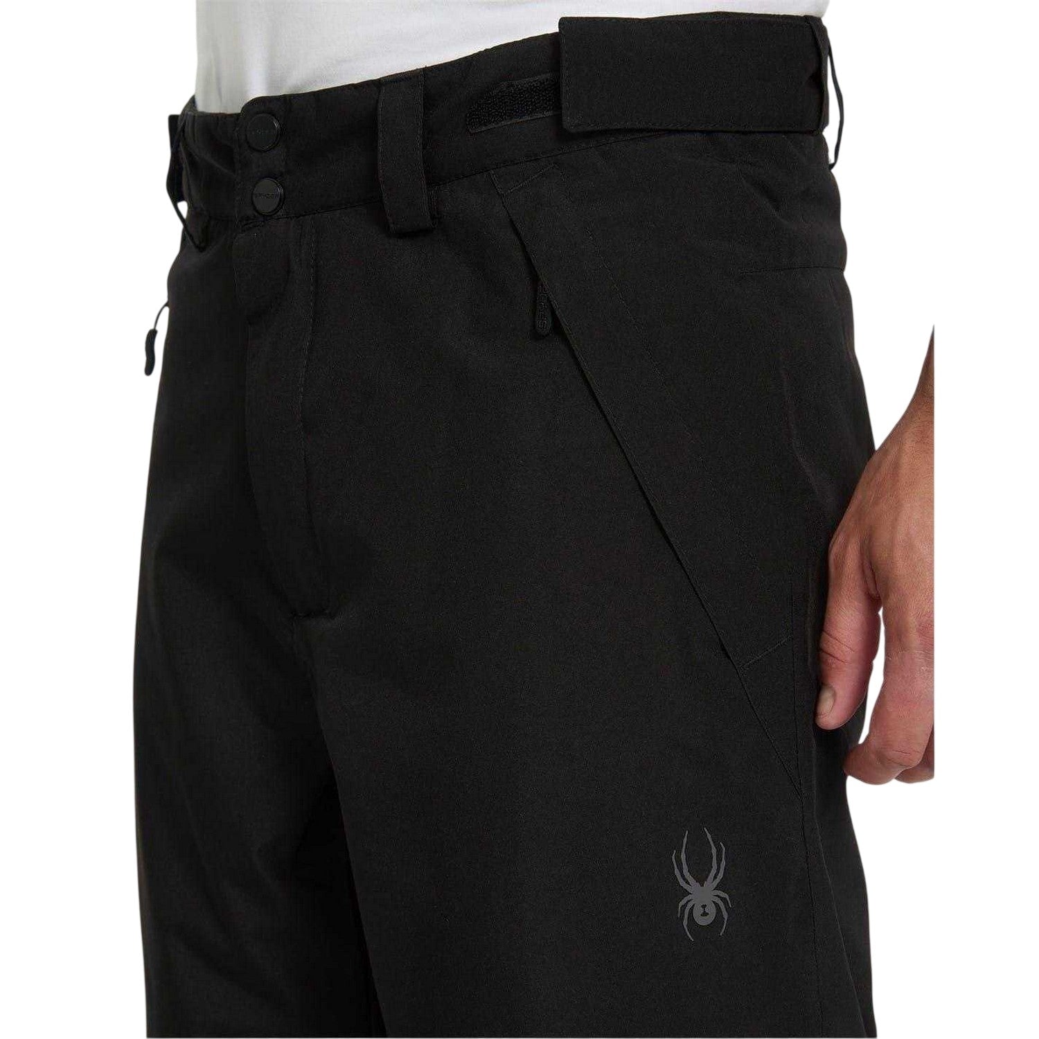 Black - Lifestyle - Spyder Mens Wide Leg Salopettes