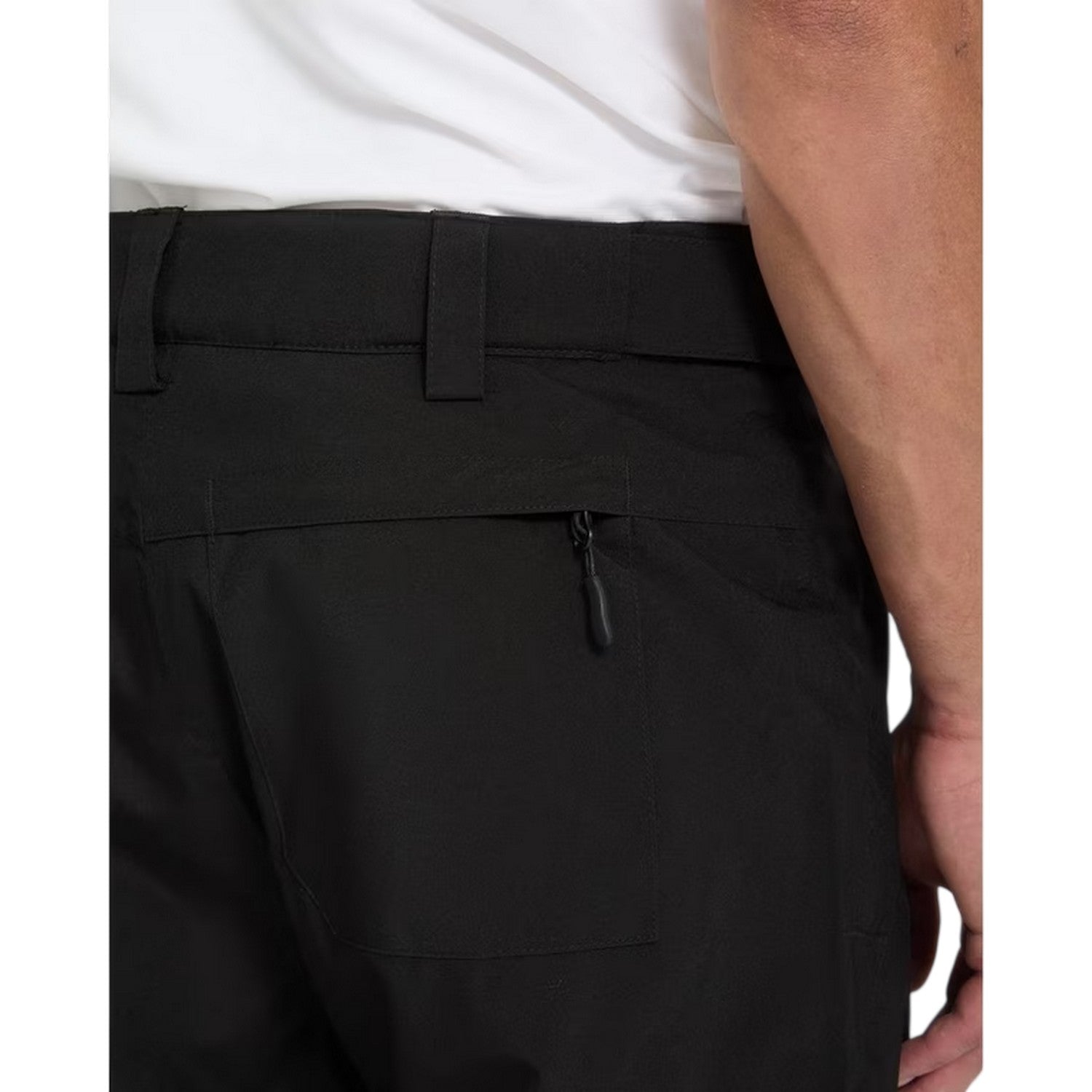 Black - Pack Shot - Spyder Mens Wide Leg Salopettes