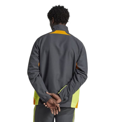 Dark Grey - Back - Adidas Mens Los Angeles X NTS Snug Fit Training Track Jacket