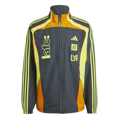 Dark Grey - Front - Adidas Mens Los Angeles X NTS Snug Fit Training Track Jacket