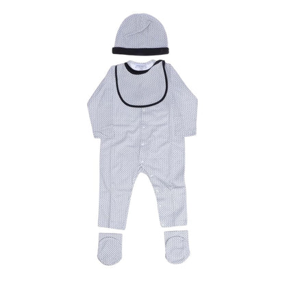 Blue - Front - Emporio Armani Baby EA7 Romper Set
