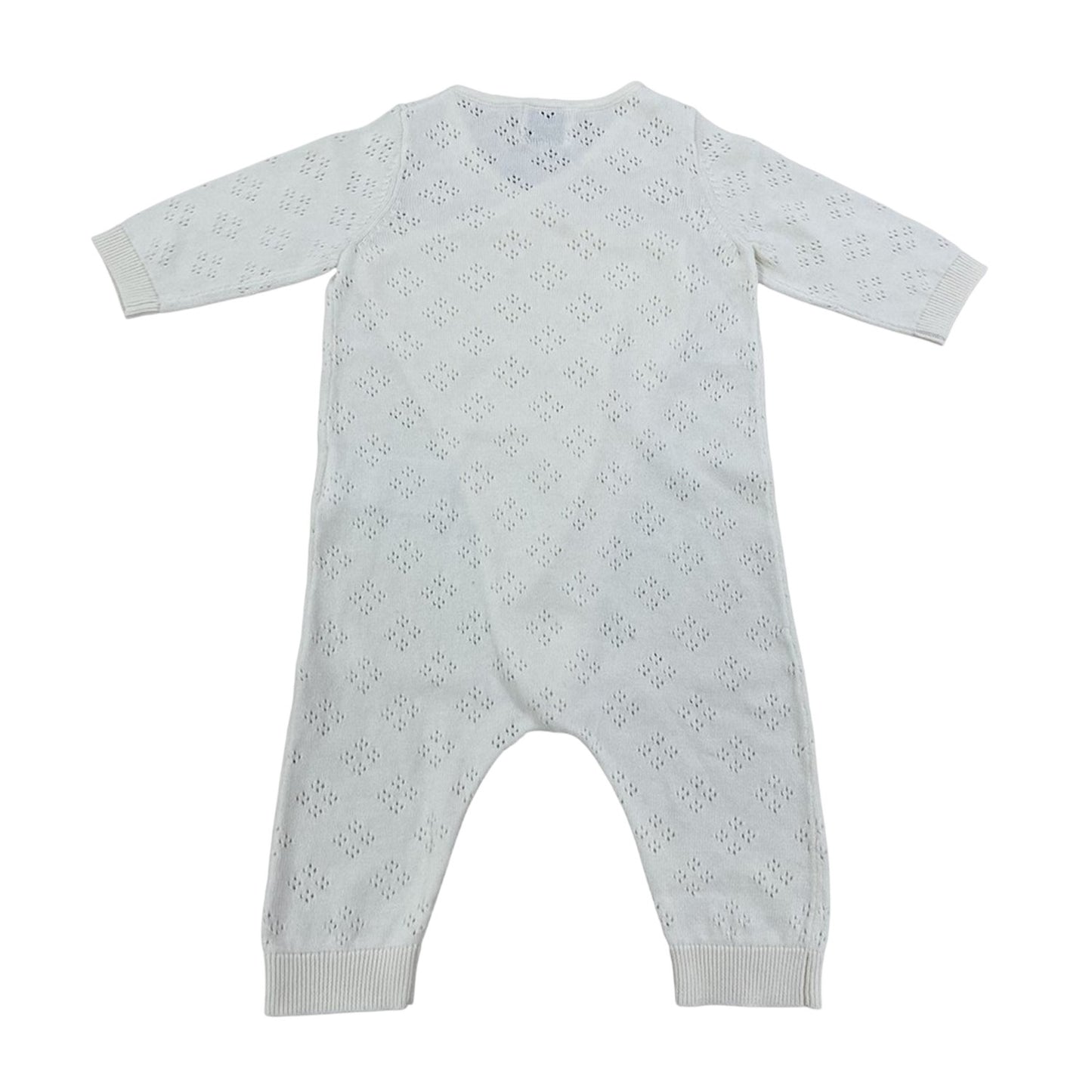 Off White - Back - Jack Wills Baby Cotton Breathable Romper