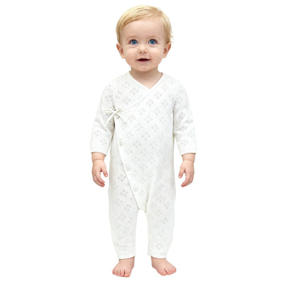 Off White - Side - Jack Wills Baby Cotton Breathable Romper