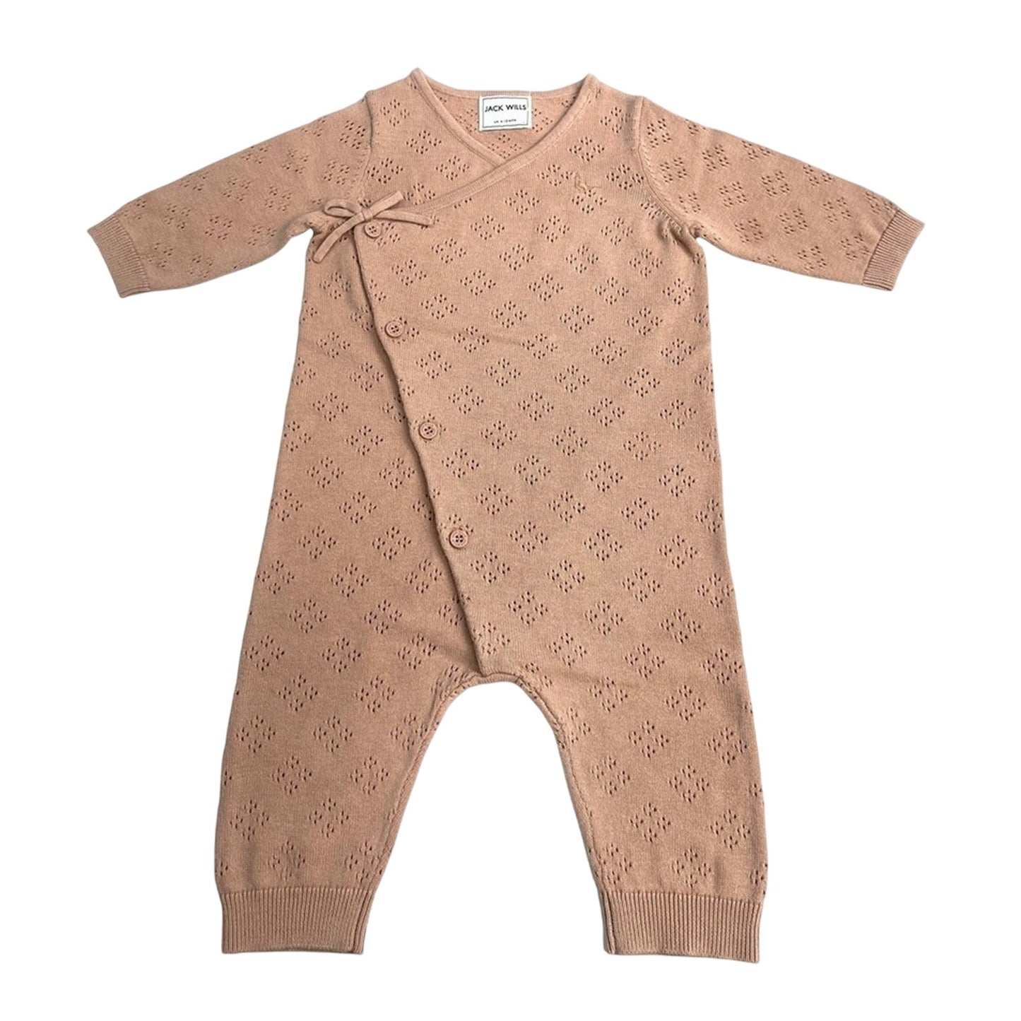 Pink Salt - Front - Jack Wills Baby Cotton Breathable Romper