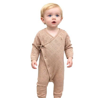 Pink Salt - Side - Jack Wills Baby Cotton Breathable Romper
