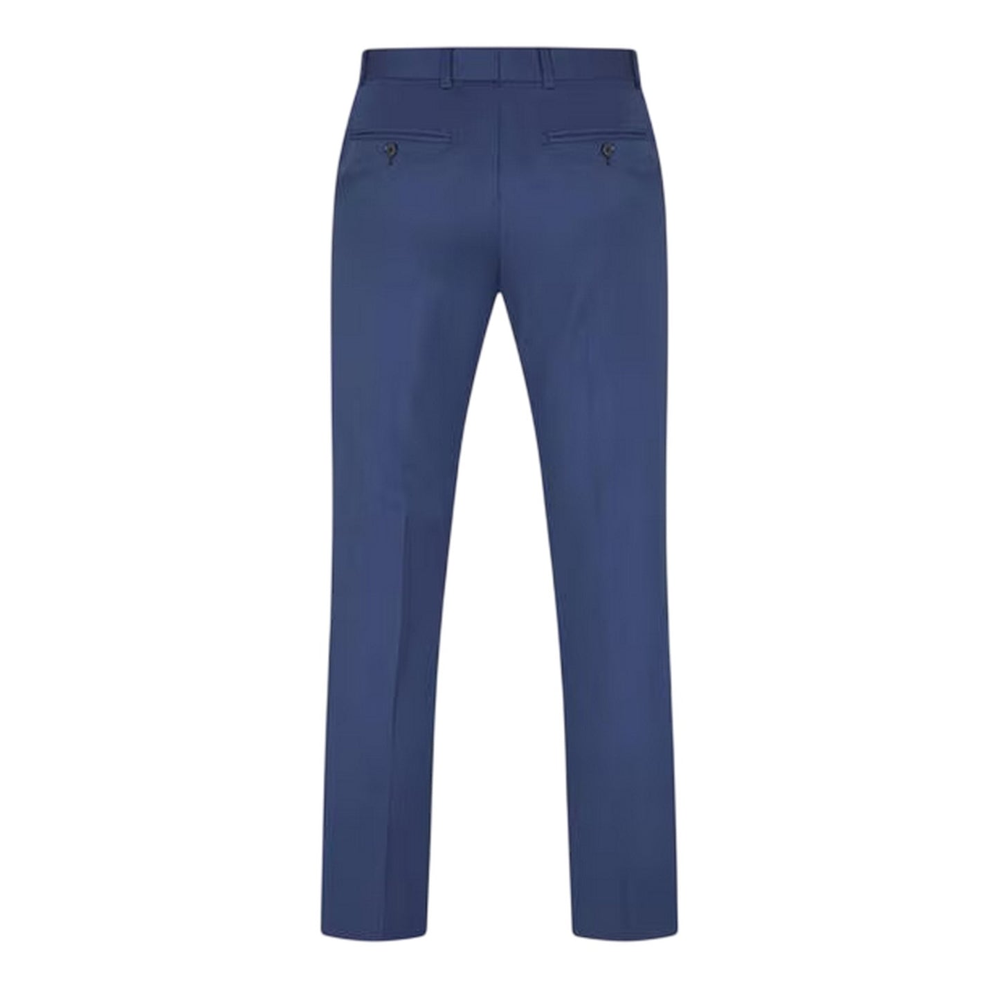 Blue - Back - Ted Baker Mens Twill Straight Leg Trousers