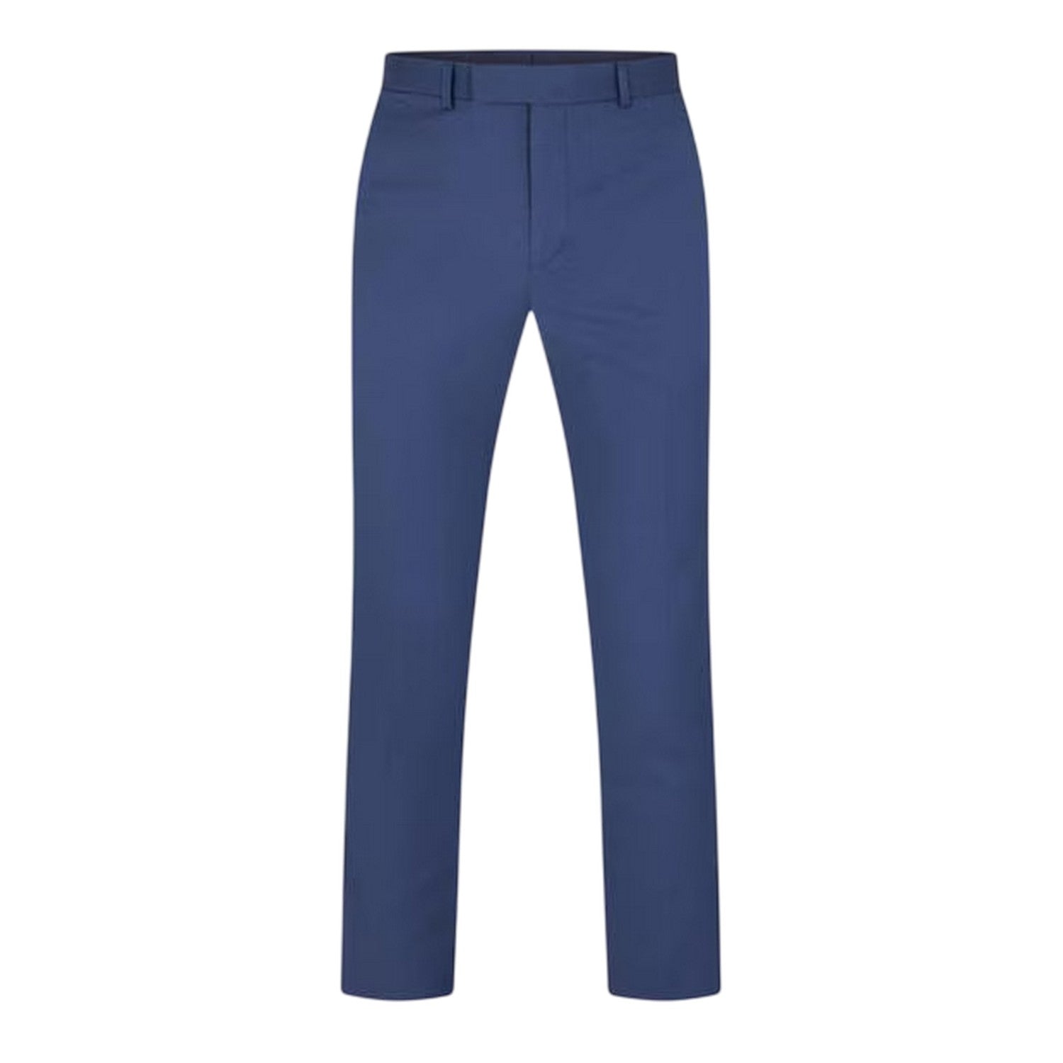 Blue - Front - Ted Baker Mens Twill Straight Leg Trousers