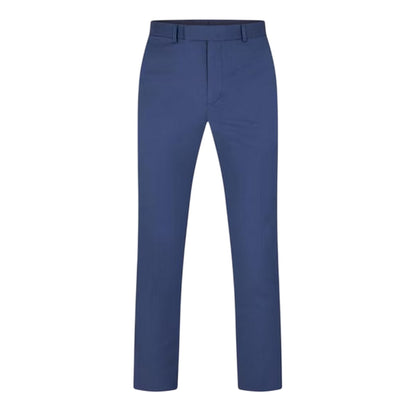 Blue - Front - Ted Baker Mens Twill Straight Leg Trousers