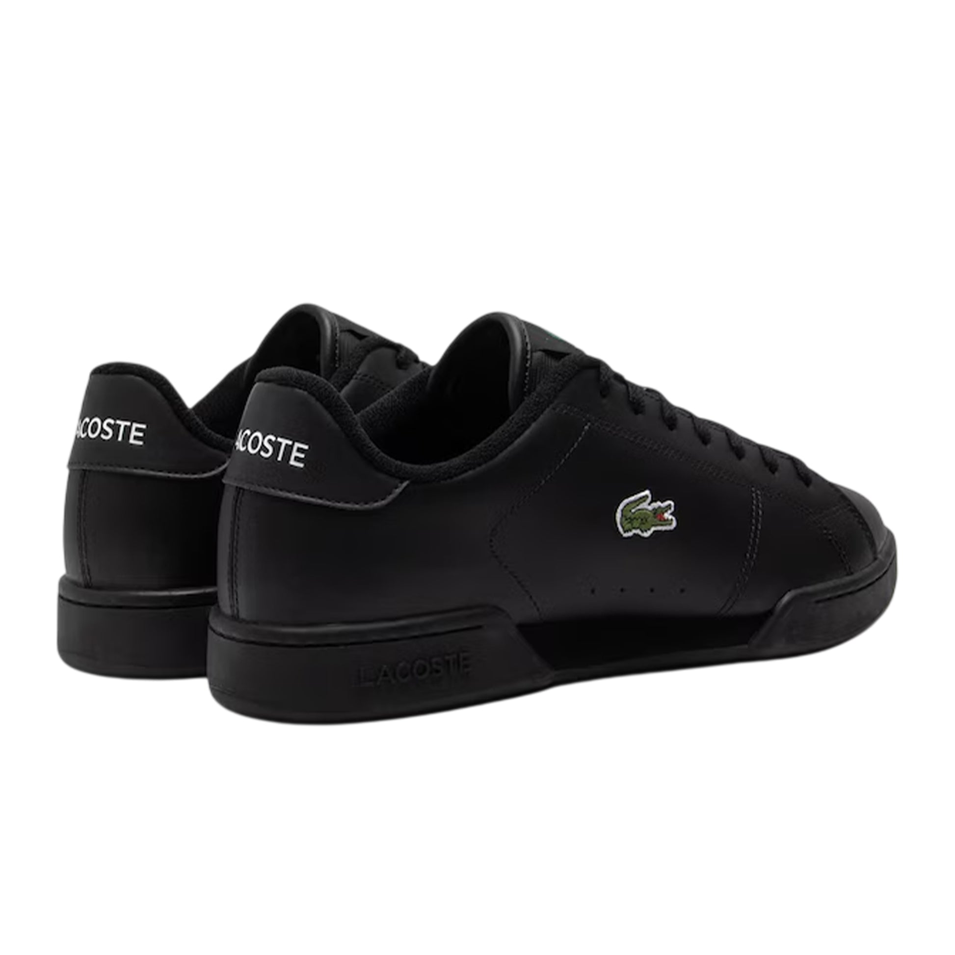 Black - Back - Lacoste Mens Carnaby Leather Trainers