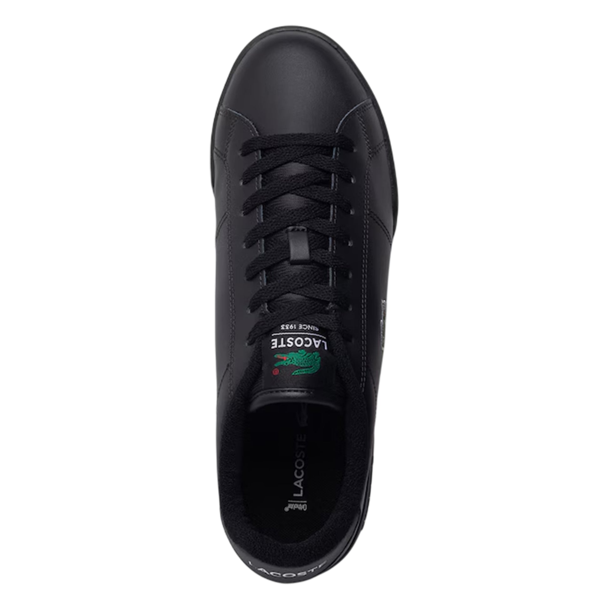 Black - Side - Lacoste Mens Carnaby Leather Trainers
