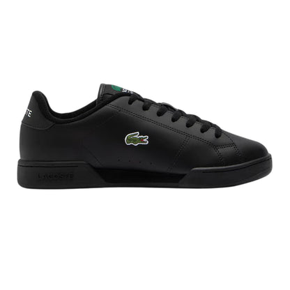 Black - Front - Lacoste Mens Carnaby Leather Trainers