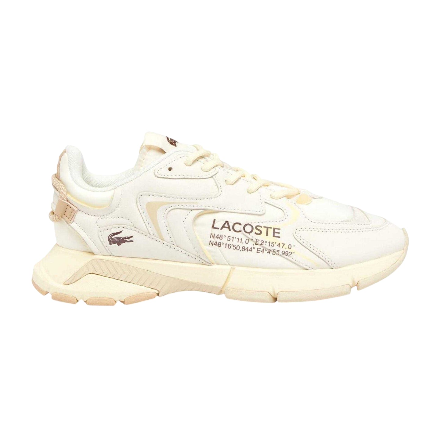 Off White - Front - Lacoste Mens L003 Neo Leather Trainers