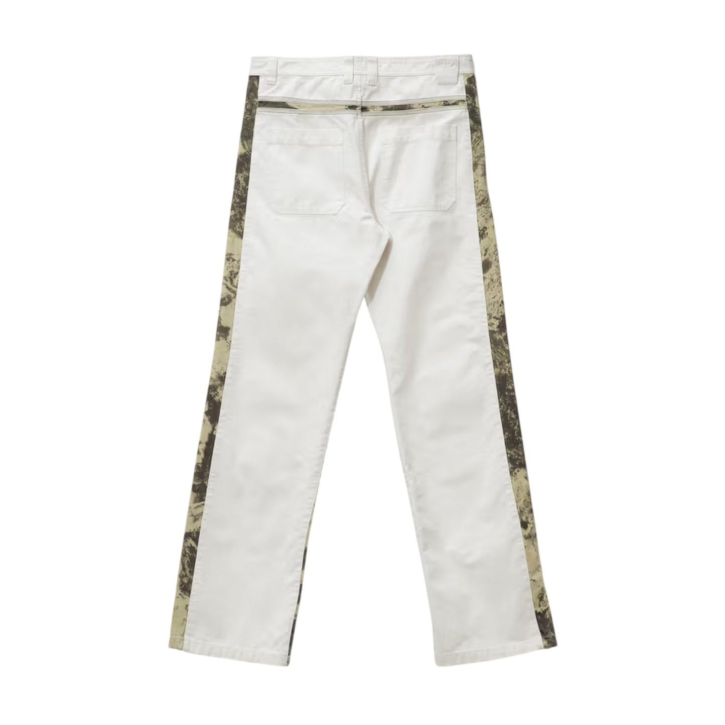 Grey - Back - Diesel Mens Mich Camo Block Zip-Off Relaxed Fit Trousers