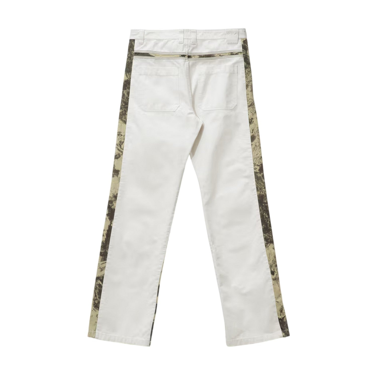 Grey - Back - Diesel Mens Mich Camo Block Zip-Off Relaxed Fit Trousers