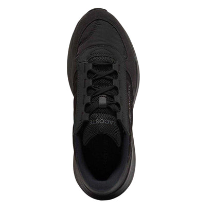 Black - Back - Lacoste Mens Elite Actevo Suede Trainers