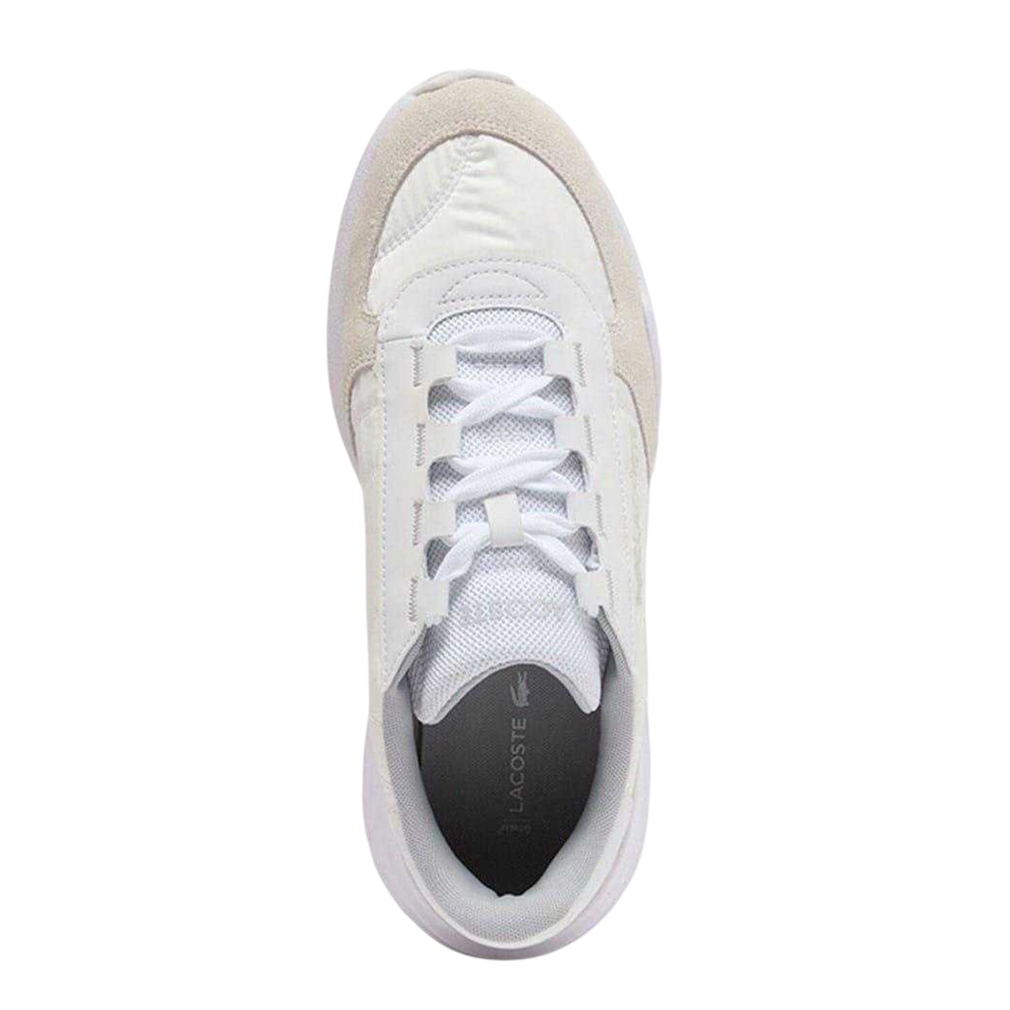 White - Back - Lacoste Mens Elite Actevo Suede Trainers
