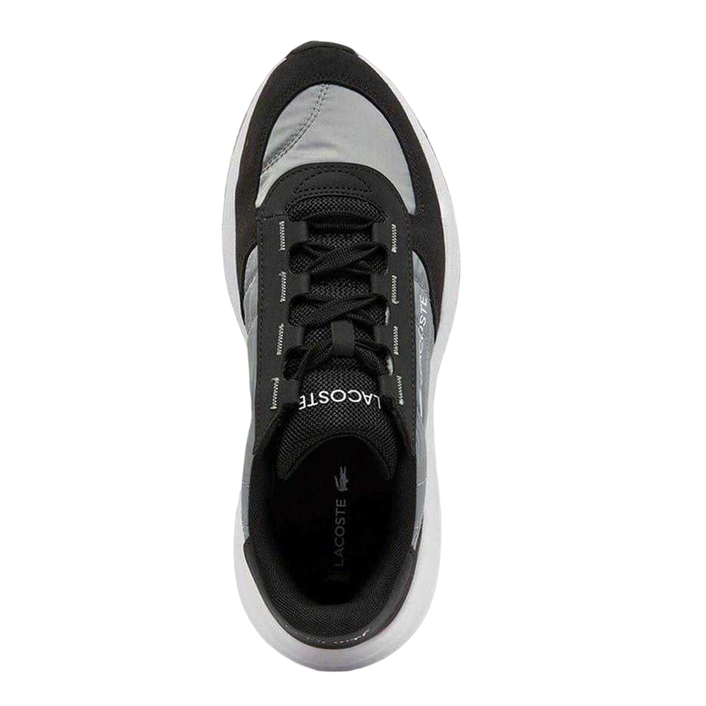 Grey - Back - Lacoste Mens Elite Actevo Suede Trainers