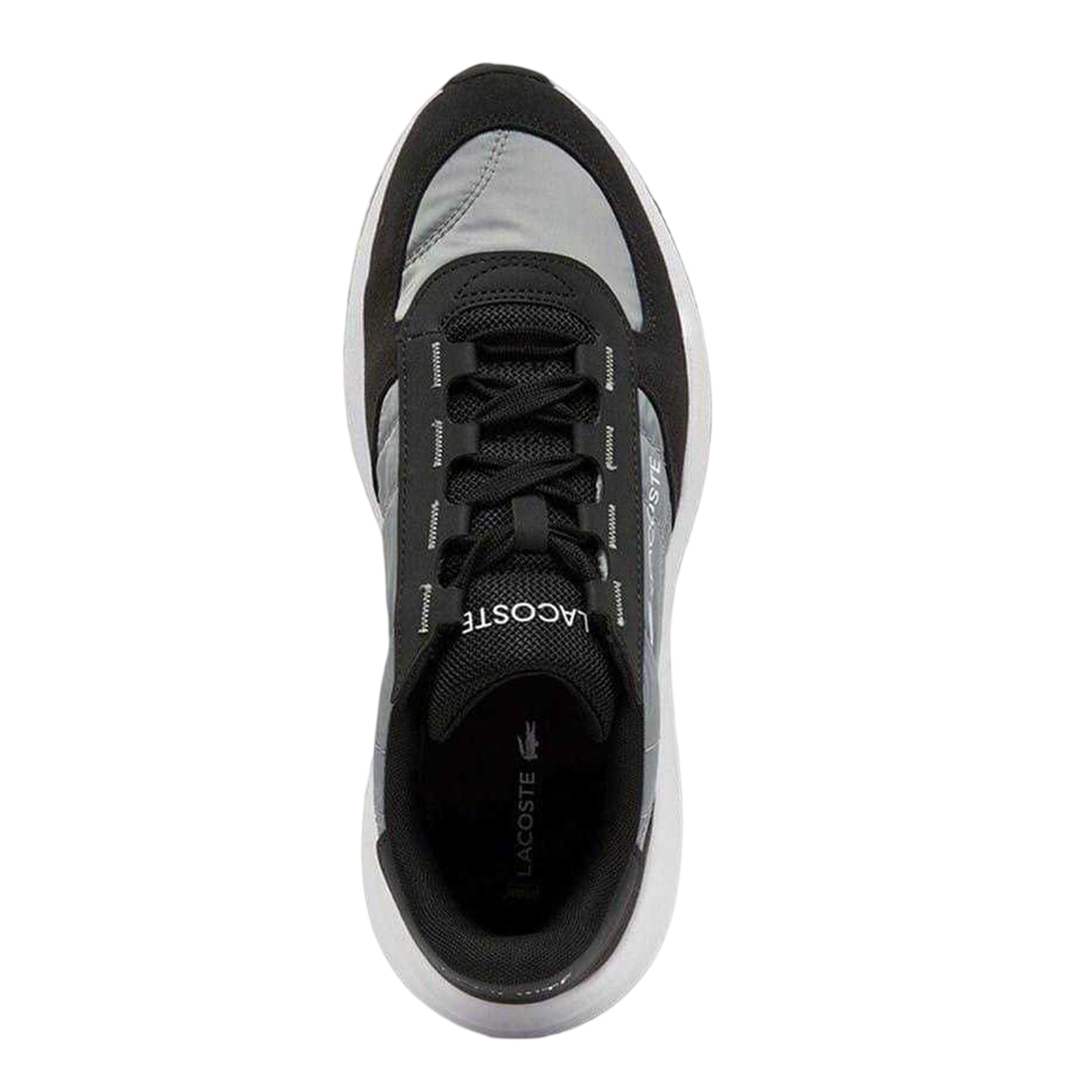 Grey - Back - Lacoste Mens Elite Actevo Suede Trainers