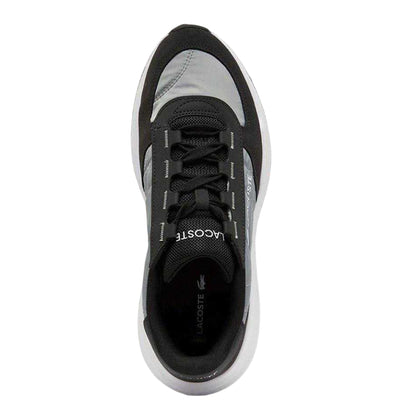 Grey - Back - Lacoste Mens Elite Actevo Suede Trainers