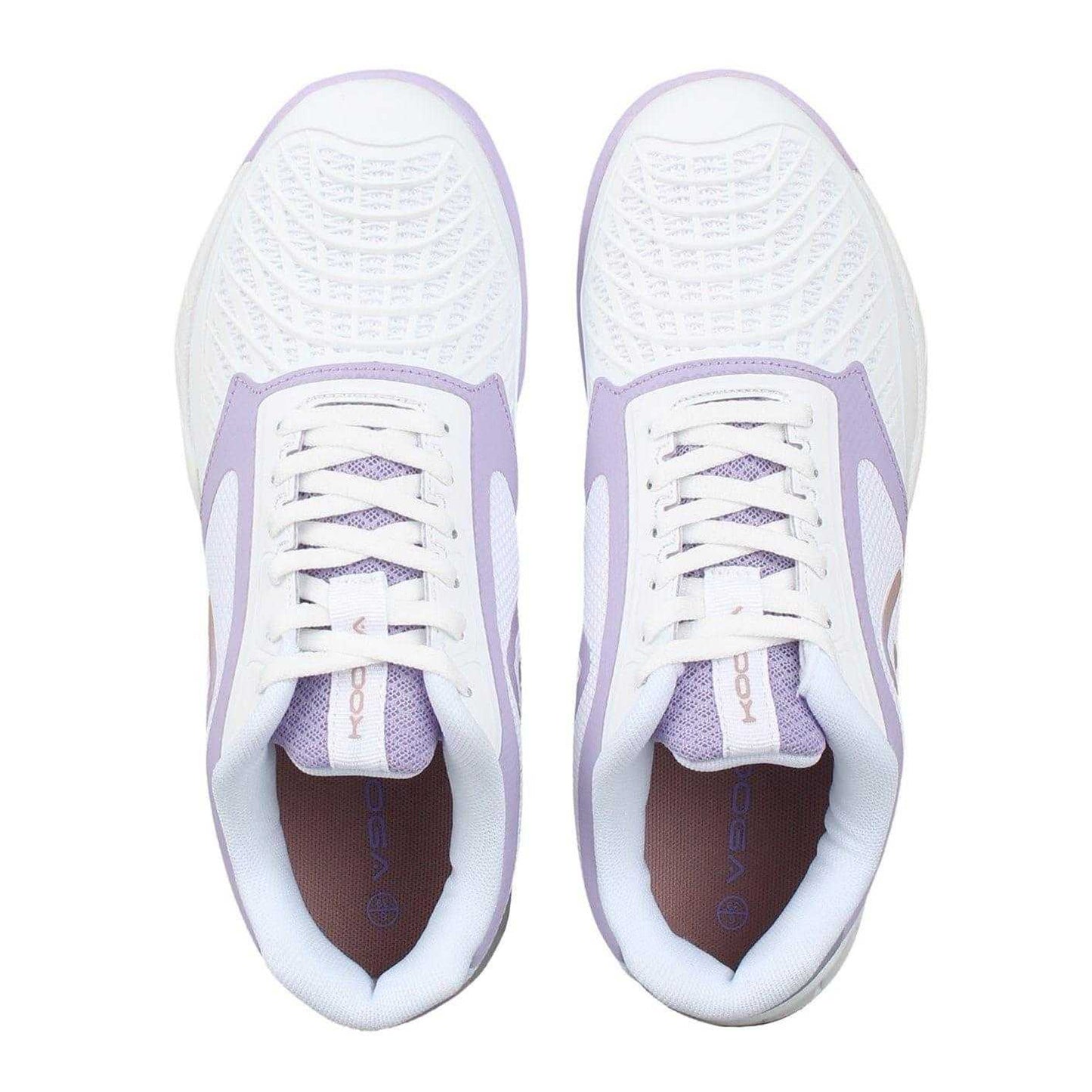 White-Lilac - Lifestyle - KooGa Womens-Ladies Netball Shoes